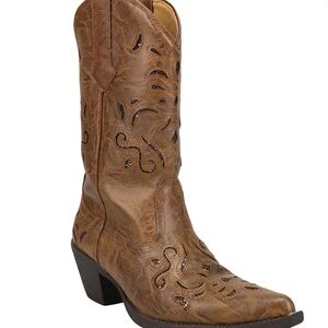 NIB Roper Chloe Snip Toe Glitter Western Boot SIZE 8